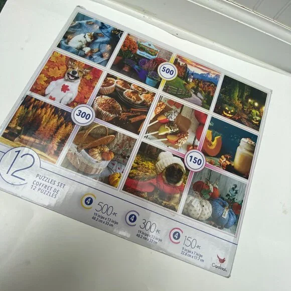 12 assorted puzzles Cardinal puzzles jigsaw - Picture 2 of 7